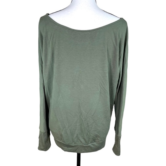 Project Social T Travis Olive Green Boatneck Top - Picture 7 of 8